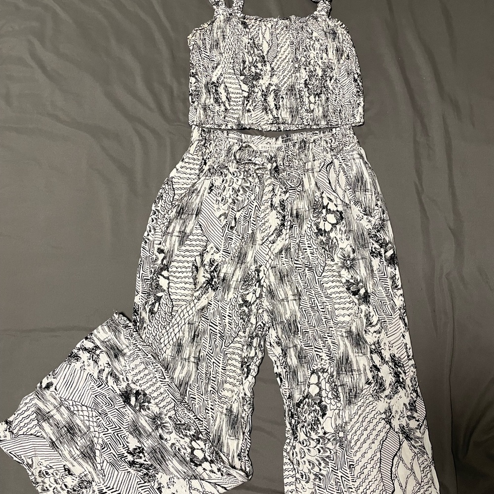 Paper Crane Monochrome Patterned Two Piece